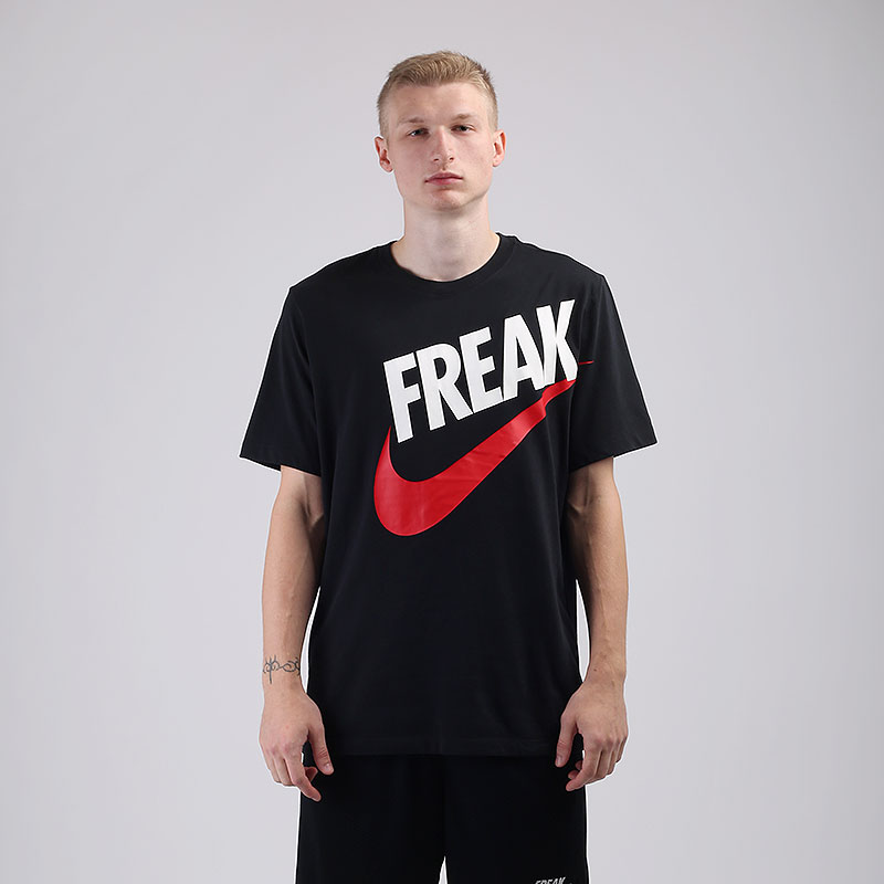 мужская черная футболка Nike Dri-FIT Giannis `Freak` Basketball T-Shirt BV8265-013 - цена, описание, фото 1